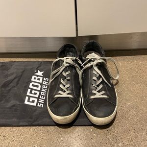 Golden Goose Black Superstar Sneakers